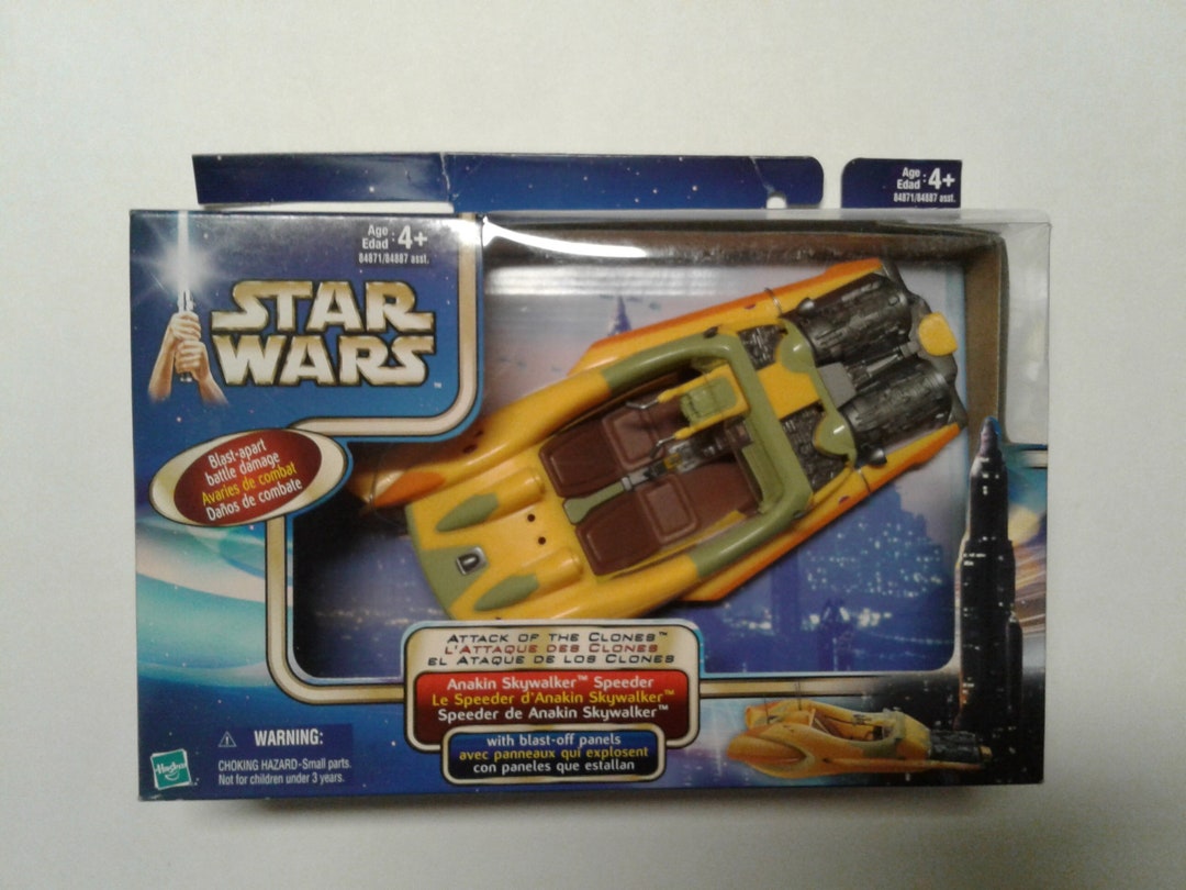 Star Wars Attack of the Clones Anakin Skywalker Speeder Hasbro Etsy