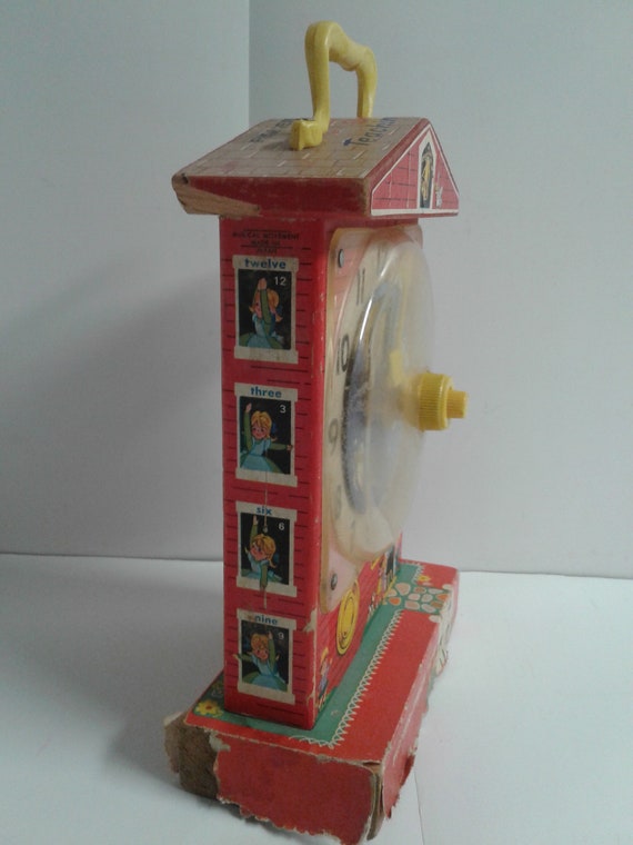 Fisher Price Theaching Clock Music Box #998 Vintage 1962/68 - Etsy