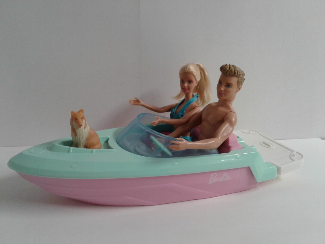 Barbie boat with puppies sales