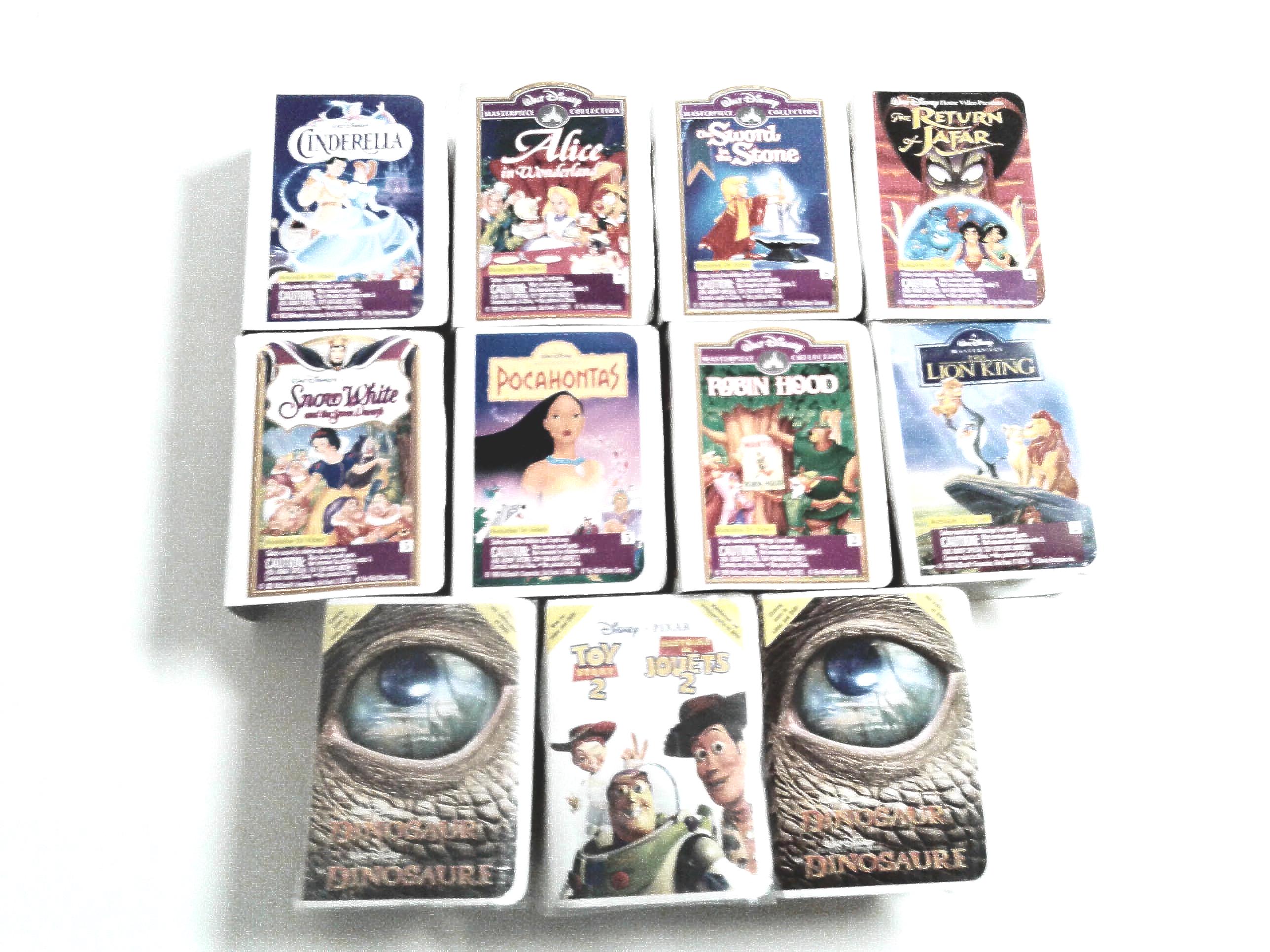 Disney Masterpiece Collection VHS Box Toy Mcdonald's Happy Meal