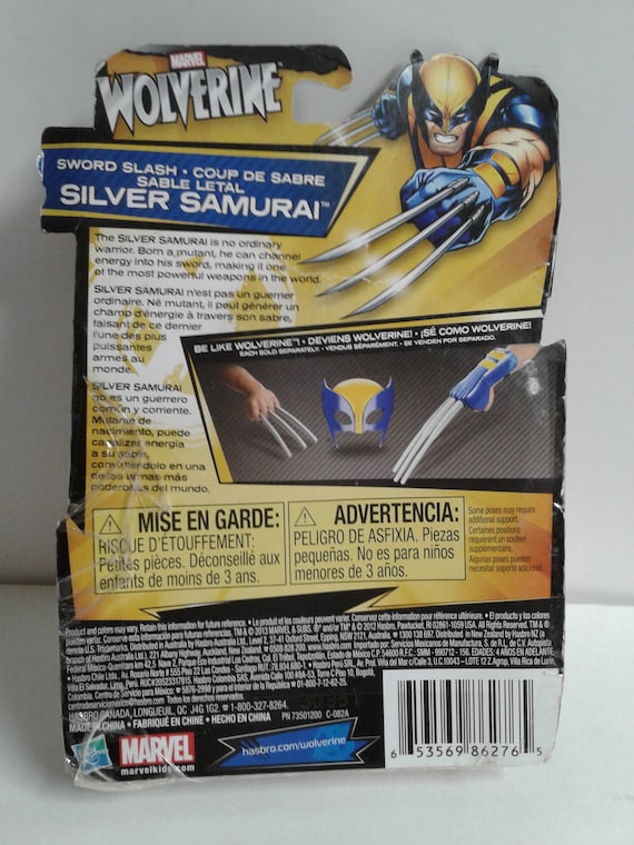 Hasbro Marvel Comics X-Men Wolverine Silver Samurai Action
