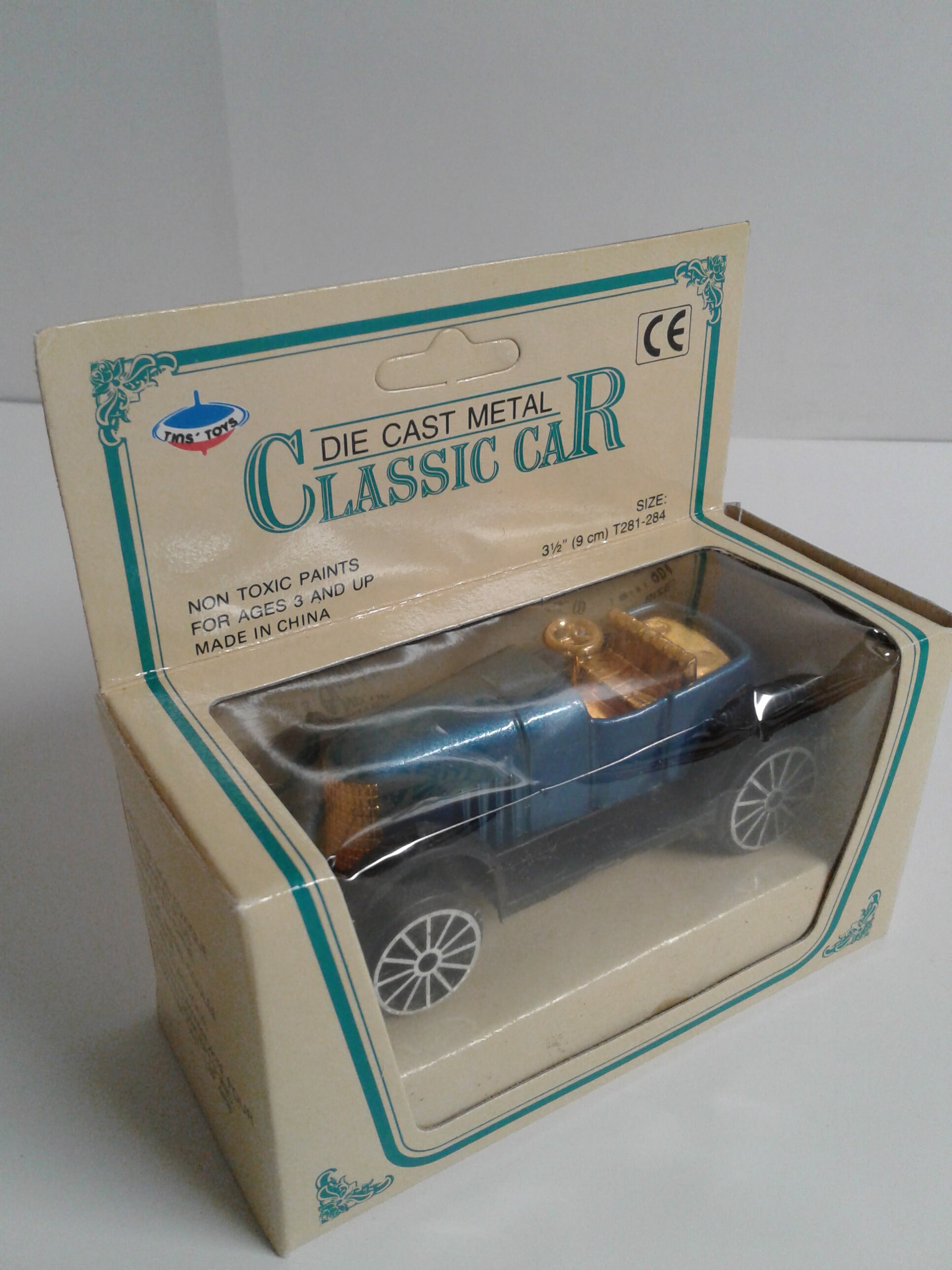 Complete Set of 4 Die Cast Metal Classic Car 3.5 Inches
