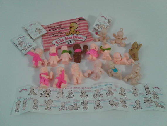 Lot of 16 L'il Babies Oodles Mini Baby PVC Figures Vintage LJN