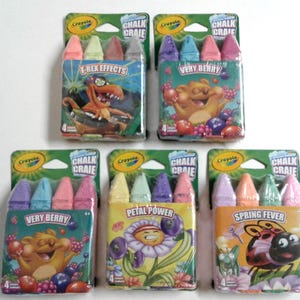 Crayola Washable Sidewalk Chalk Craie 4 Colors Lot of 5 Packs