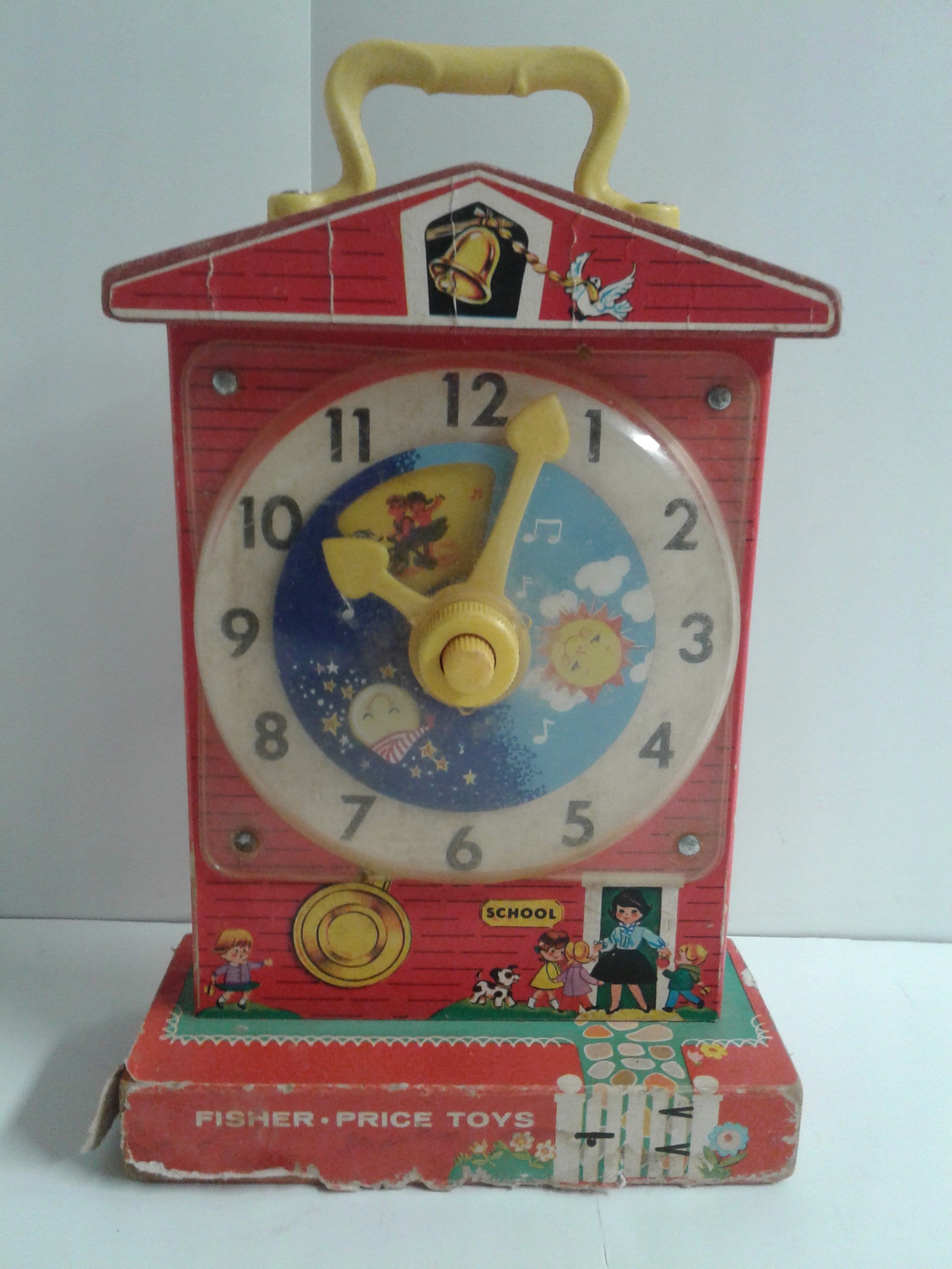 Fisher price music box hotsell teaching clock 998 value