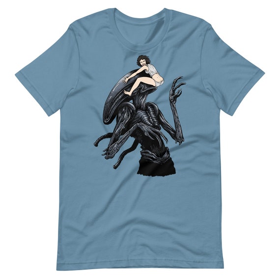 Funny Alien Xenomorph T-shirt: Sci-fi Horror Parody - Etsy