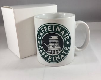 Dalek Caffeinate Mug - free personalisation