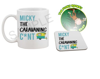 Novelty personalised Caravan Mug / Mug Set