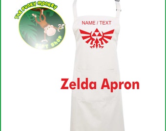 Zelda Game Inspired Apron - Can have Name/Text added FREE