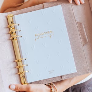 2026 A5 Weekly Planner Inserts: Gold Foil Cover, Choose Start Month