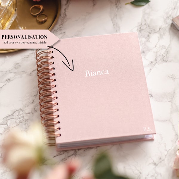 Dated A5 Agenda | you DECIDE when to START | Personalised Planner | Weekly and Monthly Planner | Project & Habit Tracker | Goal Planner