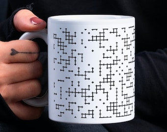 Square Site Percolation 11oz Mug - Unique Math/Maths Design Gift
