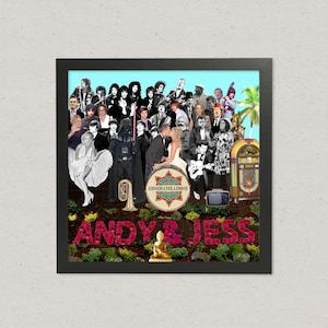 Portraits personnalisés du Sgt Pepper style Beatles - Mariage