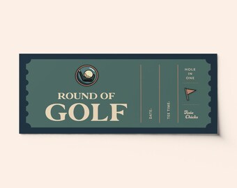 Golf Voucher Etsy