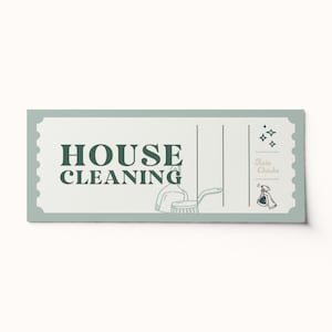 Custom House Cleaning Ticket Voucher  •  Surprise Ticket  •  BEST SELLER  •  Custom Gift Voucher  •  Editable PDF • Coupon