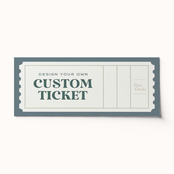 Custom Ticket Voucher: Surprise Gift, Editable PDF (Digital Download)