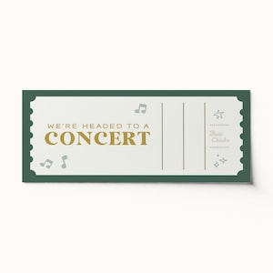 Custom Concert Trip Ticket Voucher  •  Surprise Trip Activity  •  BEST SELLER  •  Custom Gift Voucher  •  Editable PDF • Coupon
