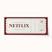 Custom Netflix Subscription Ticket • Printable Gift Voucher (editable ...