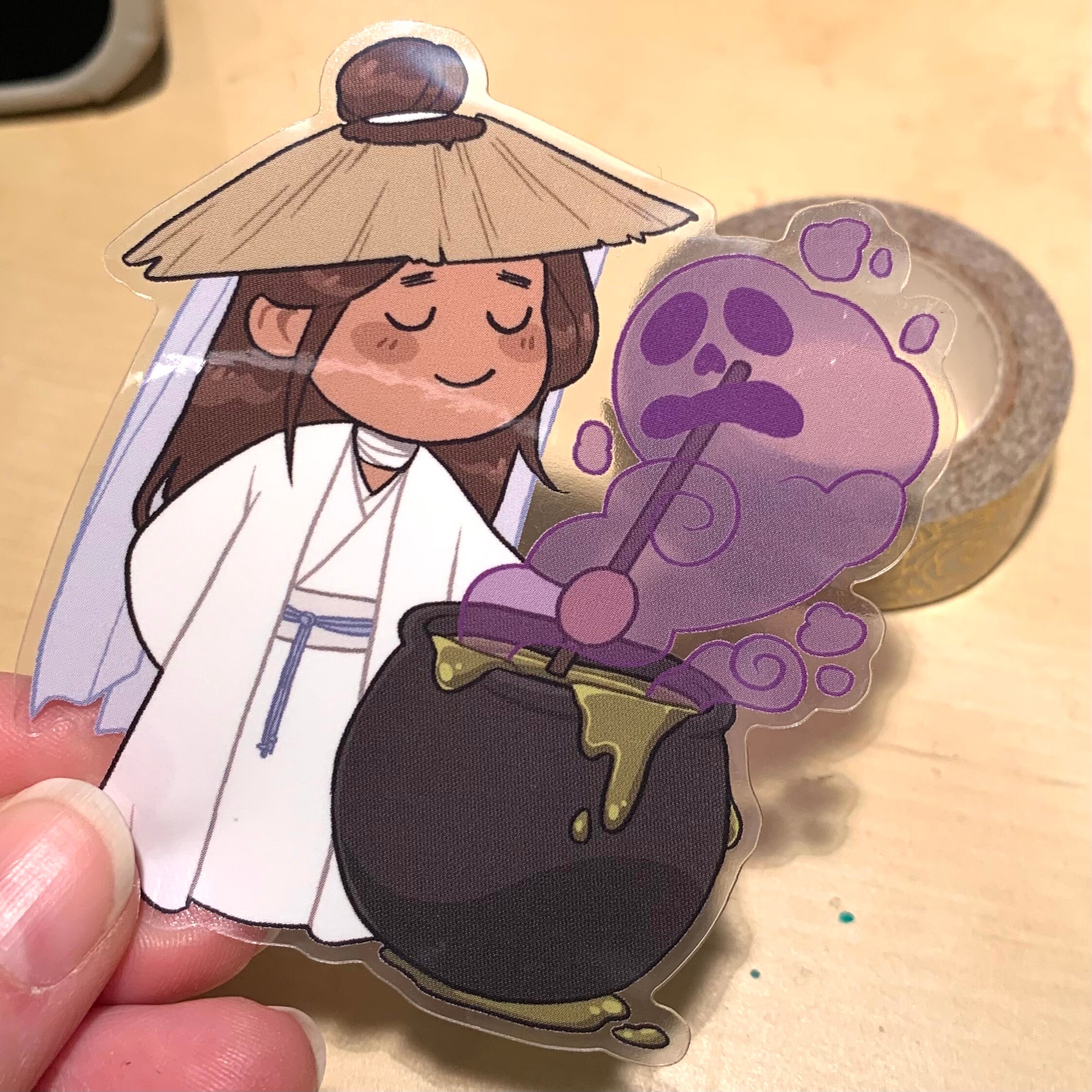 Transparent Xie Lian Sticker [MXTX] - Etsy