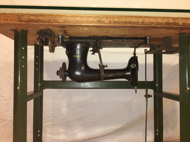 Vintage Industrial Singer Sewing Machine Table | Etsy