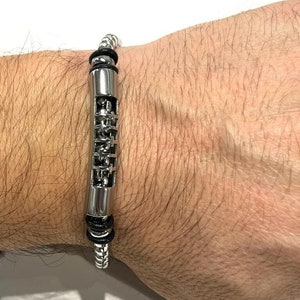 Steel Chain Bracelet for Men, Men Steel Jewelry, Chain Wristband for Him, Father&#39;s Day Gift, Men&#39;s Gift for Christmas, Non tarnish chain