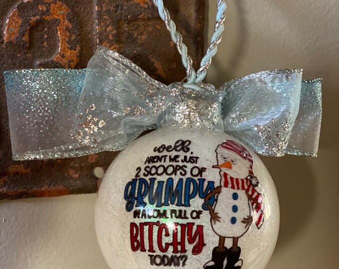 Funny Christmas Ornament , Unique Ornament, Christmas ornament, Handmade, great gift