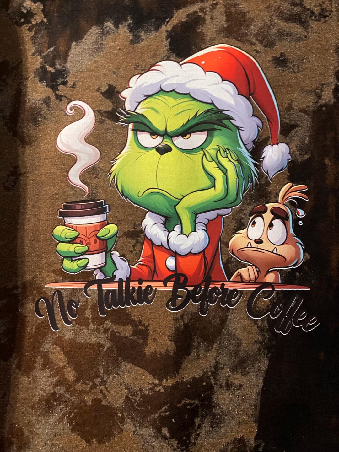 Original Designer, Funny Saying, Coffee Lover, Bleached Sweatshirt or