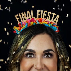 Final Fiesta Bachelorette Party Crowns, Mexican Bridal Shower Favor, Party Decor, Party Favor