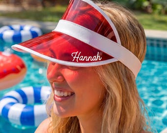 4th of July Sun Visors, Bachelorette Party Favors, Personalized Bridesmaid Gift
