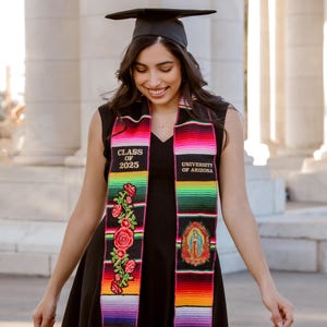 Mexican Graduation Stole, Graduation Sash for Class of 2025,  Gift for Grad, Embroidered Grad Sash, Graduation Stoles for Pictures