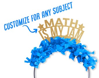 Back To School Math Teacher Prop - Elementary School - Virtual Distance Learning Party Crown - First Day of School - Algebra - Pre Calculus