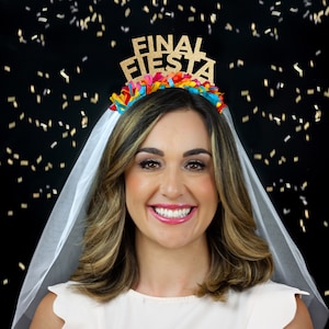 Bubbles & Confetti Bachelorette Sash & Veil | Premium Bride