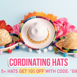 Bachelorette Mini Sombrero Hats Final Fiesta Bridal Party Favors Mexican Bridal Shower Taco Cactus theme Bachelorette image 4