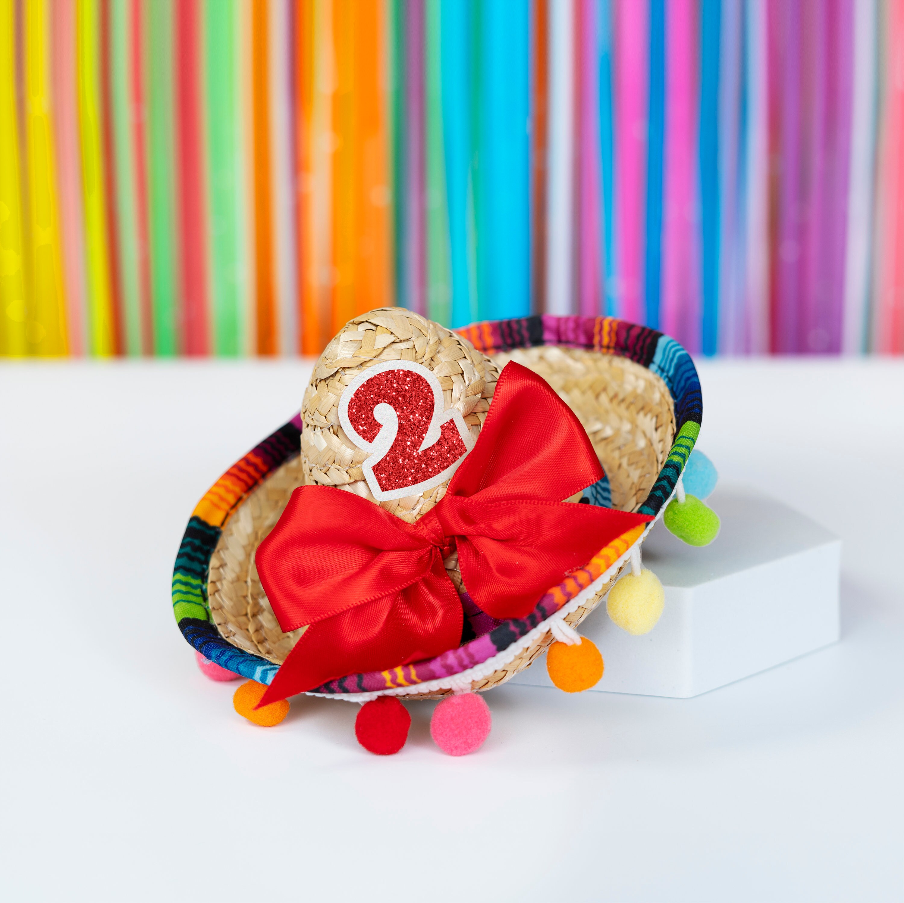 thumbnail image 2 of Uno First Birthday Cake Topper With Taco & Sombrero - Fiesta Theme Cake Decor For Baby's 1st Birthday 2 of 14