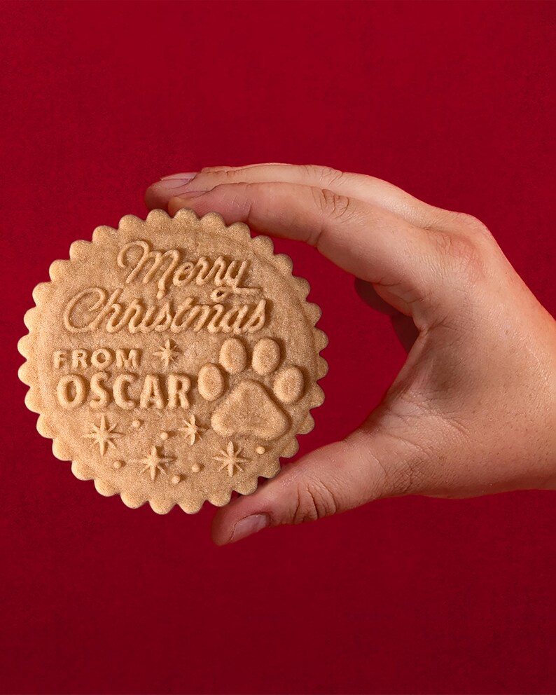 Custom Cookie Stamp, Holiday Baking Stamp, Christmas Cookie Cutter, Acrylic Cookie Stamp, Gift for mom, Gift for Baker, personalized gift image 15