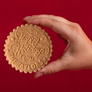 Custom Cookie Stamp, Holiday Baking Stamp, Christmas Cookie Cutter, Acrylic Cookie Stamp, Gift for mom, Gift for Baker, personalized gift image 11