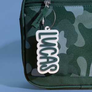 Name Tag for Backpack, Acrylic Keychain, Personalized Gift for Kids Boys, Name Keychain, Custom Bag Tag, Back to School, Name Tag for Kids image 8