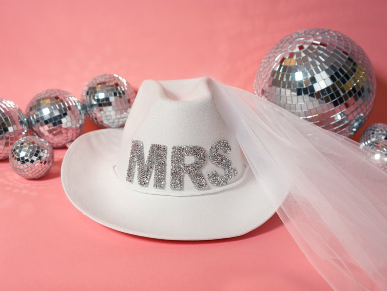 Disco Bachelorette Cowgirl Hat Nashville Cowboy Hat Etsy