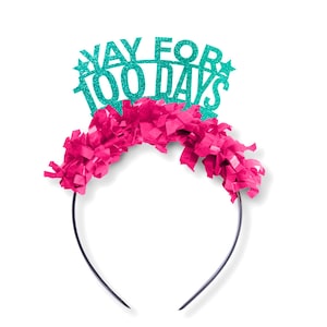 100 Days of School Teacher Headband, Party Crown, Teacher Prop, Elementary, Kindergarten, First grade, Classroom Party