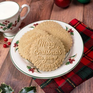 Custom Cookie Stamp, Holiday Baking Stamp, Christmas Cookie Cutter, Acrylic Cookie Stamp, Gift for mom, Gift for Baker, personalized gift image 10