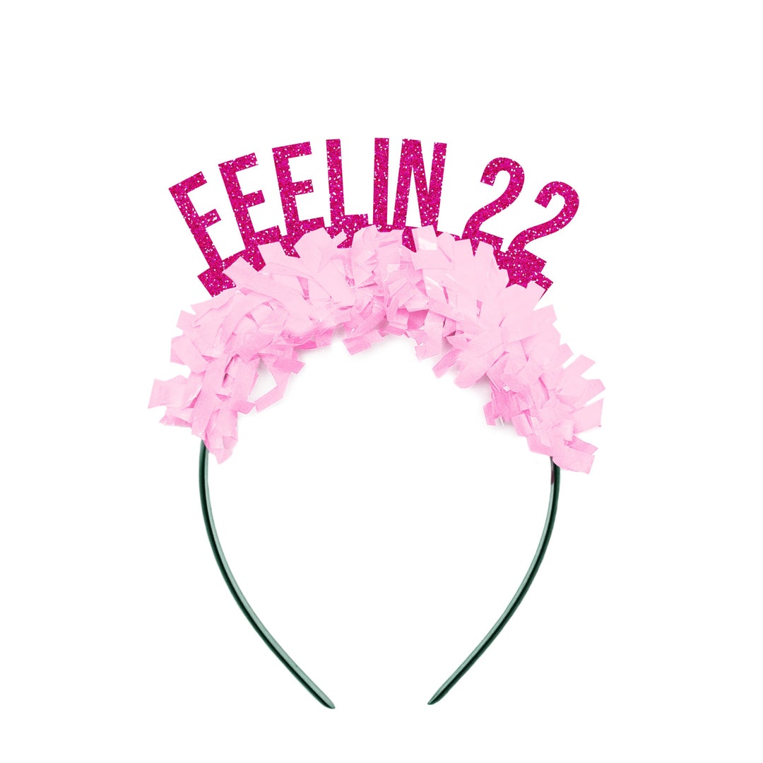 Swiftie Fan Birthday Gift, T Swift Birthday Headband, Feeling 22 Party