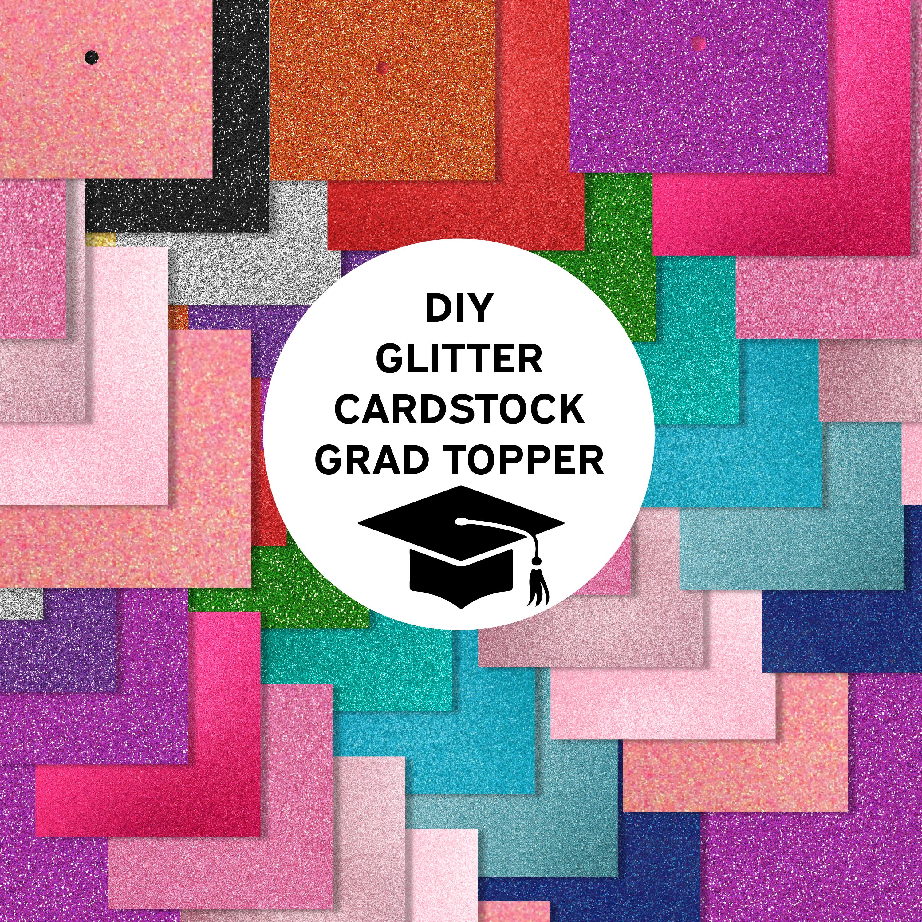 Graduation Base Design Glitter Graduation Cap Topper Base, Laser Cut Cardstock Grad Hat ...