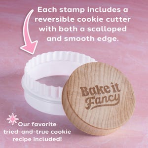 Custom Cookie Stamp, Holiday Baking Stamp, Christmas Cookie Cutter, Acrylic Cookie Stamp, Gift for mom, Gift for Baker, personalized gift image 3