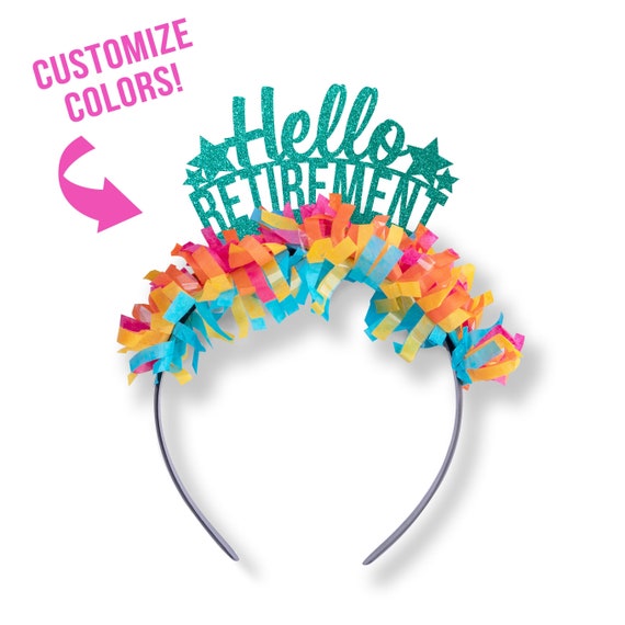 Nurse Retirement Gift, Teacher Retirement Gift, Retirement Party Decor, Hello Retirement Headband