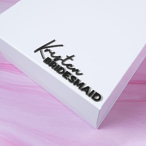 Bridesmaid Proposal Box Empty, Custom Gift Box, Maid of Honor, Bridal Party, Birthday Gift Box, Bestie, Thank You, Flower Girl, DIY
