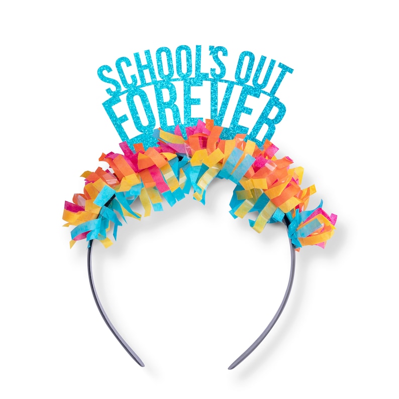 Teacher Retirement Gift - Happy Retirement Party Headband - Retired Teacher - Party Favors - Party Hat - Principal - Counselor - Schools Out 