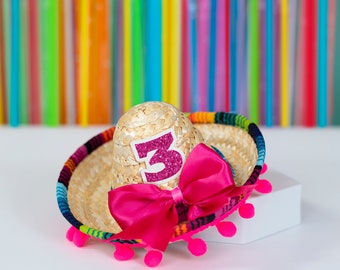 Three Esta Birthday Hat, Mini Sombrero, Cinco De Mayo Party Decor, Fiesta Celebration, Taco Bout Two Birthday, Baby's First Fiesta