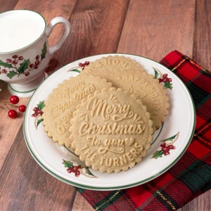 Custom Cookie Stamp and cookie cutter by Festive Gal