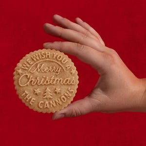 Custom Cookie Stamp, Holiday Baking Stamp, Christmas Cookie Cutter, Wooden Cookie Stamp, Gift for mom, Gift for Baker, personalized gift