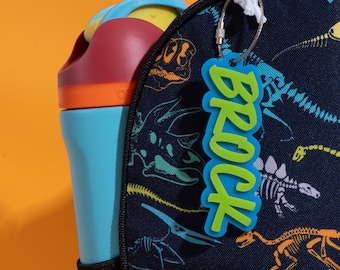 Backpack Keychain for Boy, Back to School, Lunch Bag Charm, Backpack Keychain for Sports, Lunch Bag Tag, Backpack, Water Bottle Name Tag
